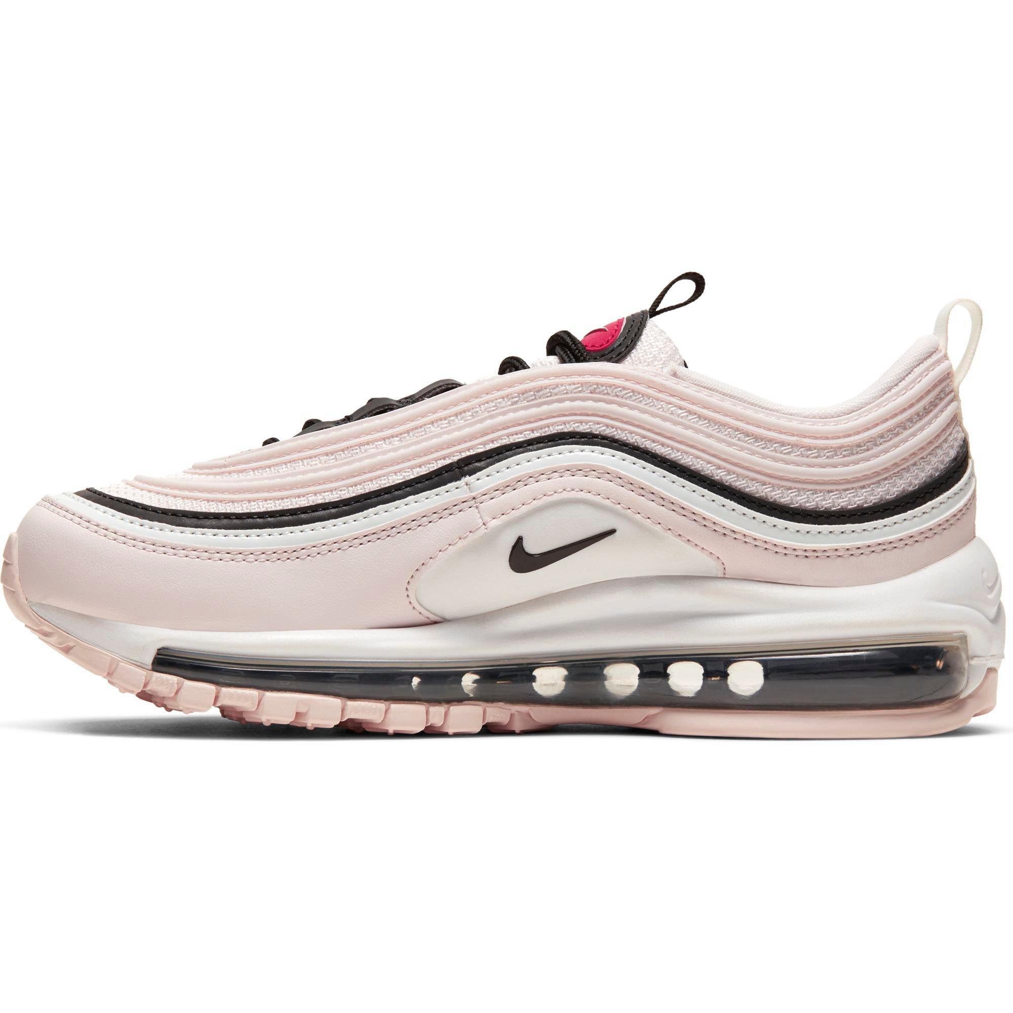 pink white and black air max 97