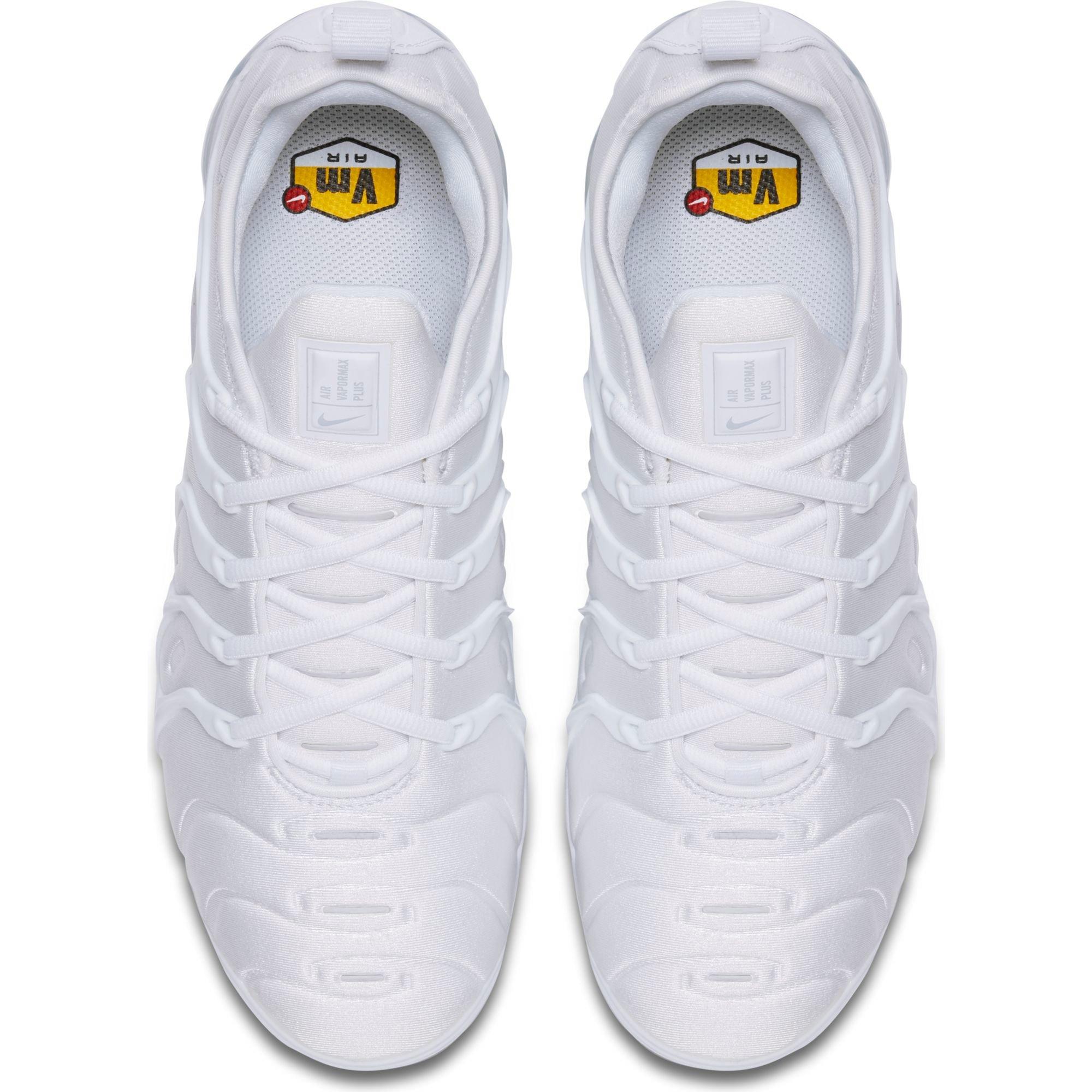 Nike Air VaporMax Plus Triple White Pure Platinum Shoes NEW* MEN NIKE AIR VAPORMAX PLUS White/Pure Platinum (924453  main image 2