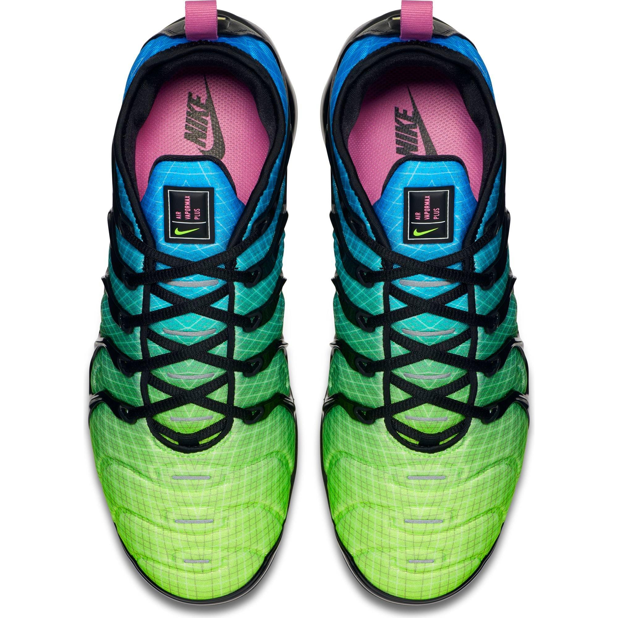 vapormax green and blue