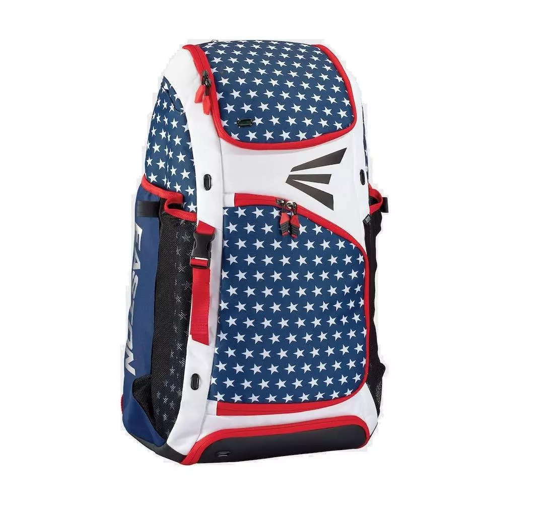 Easton E610 Catchers Backpack - RED/WHITE/BLUE