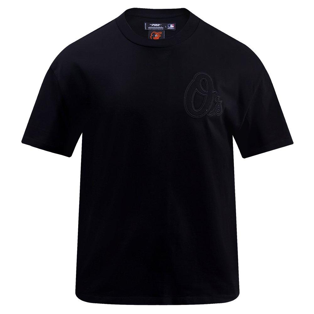 Pro Standard Men's MLB Baltimore Orioles Neutral Drop Shoulder Top - BLACK Thumbnail View 1