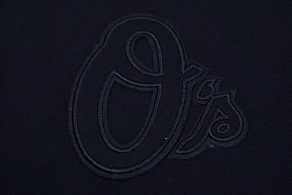 Pro Standard Men's MLB Baltimore Orioles Neutral Drop Shoulder Top - BLACK Thumbnail View 5