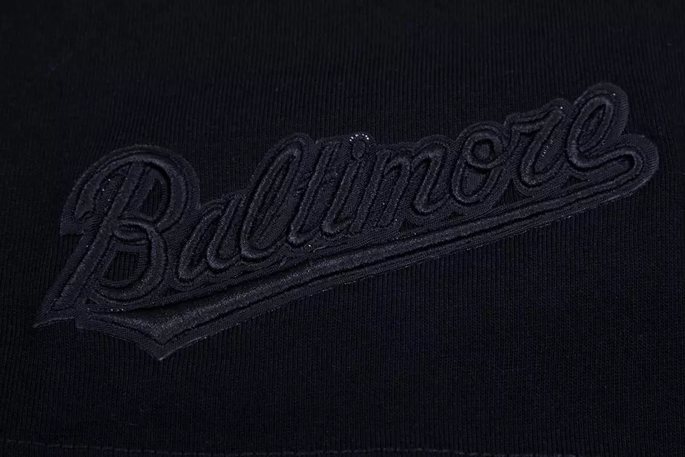 Pro Standard Men's MLB Baltimore Orioles Neutral Drop Shoulder Top - BLACK