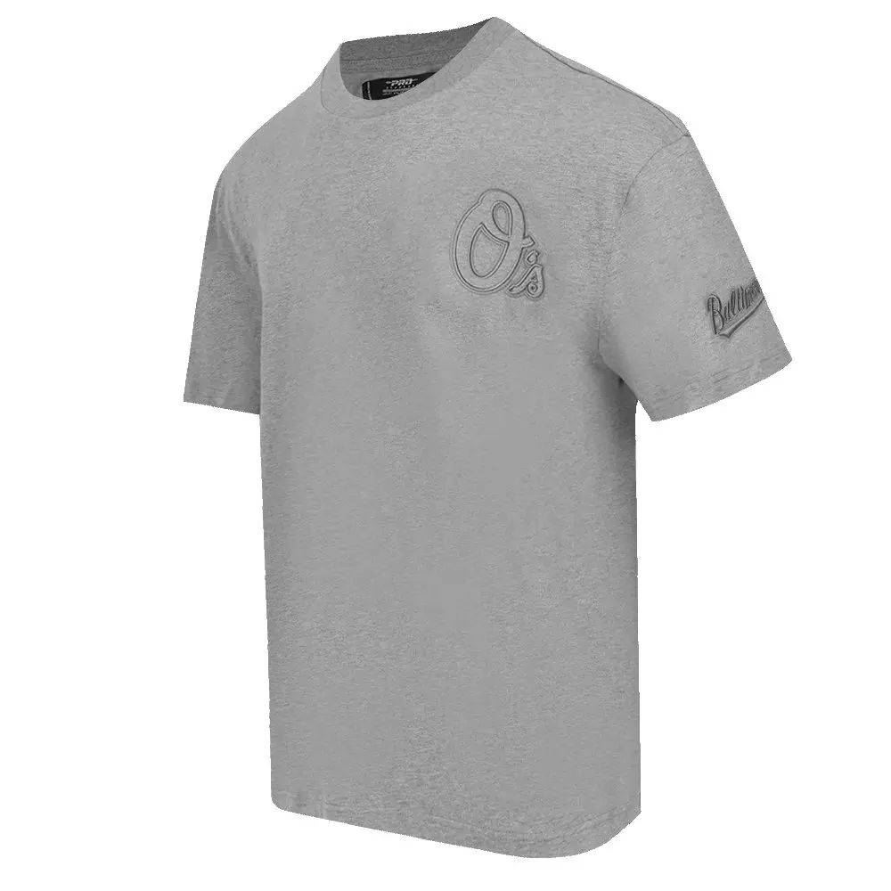 Pro Standard Men's MLB Baltimore Orioles Neutral Drop Shoulder Top - DK GREY