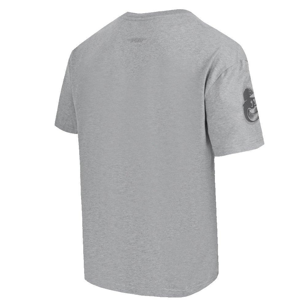 Pro Standard Men's MLB Baltimore Orioles Neutral Drop Shoulder Top - DK GREY Thumbnail View 4