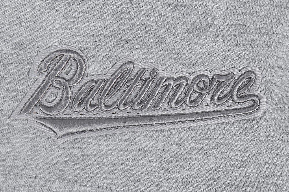 Pro Standard Men's MLB Baltimore Orioles Neutral Drop Shoulder Top - DK GREY Thumbnail View 7