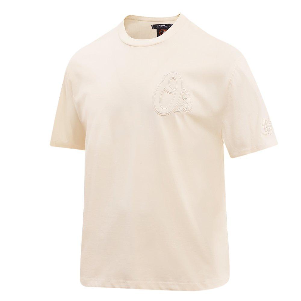 Pro Standard Men's MLB Baltimore Orioles Neutral Drop Shoulder Top - CREAM Thumbnail View 3