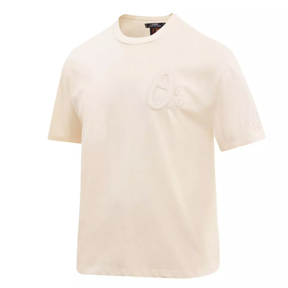 Pro Standard Men's MLB Baltimore Orioles Neutral Drop Shoulder Top - CREAM