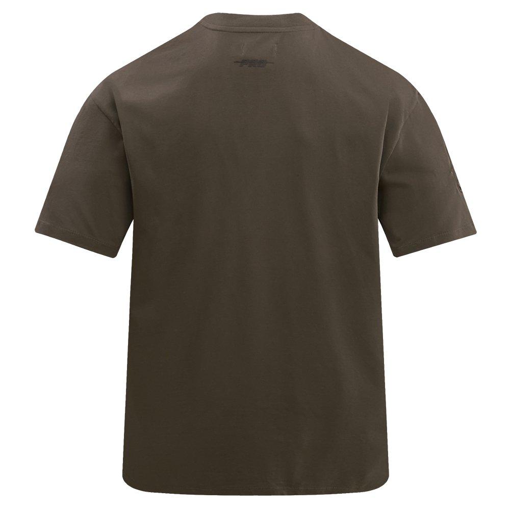 Pro Standard Men's MLB Baltimore Orioles Neutral Drop Shoulder Top - DK BROWN Thumbnail View 2