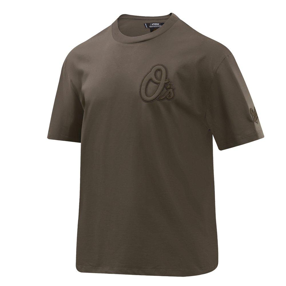 Pro Standard Men's MLB Baltimore Orioles Neutral Drop Shoulder Top - DK BROWN Thumbnail View 3