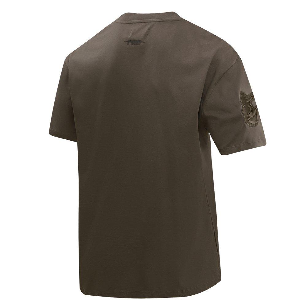 Pro Standard Men's MLB Baltimore Orioles Neutral Drop Shoulder Top - DK BROWN Thumbnail View 4