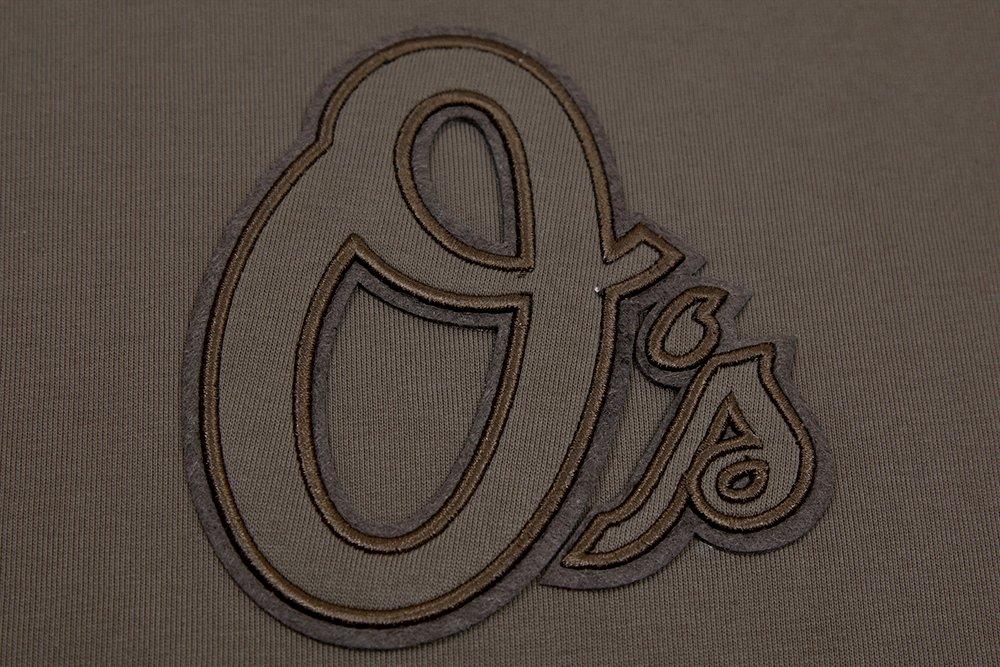 Pro Standard Men's MLB Baltimore Orioles Neutral Drop Shoulder Top - DK BROWN Thumbnail View 5