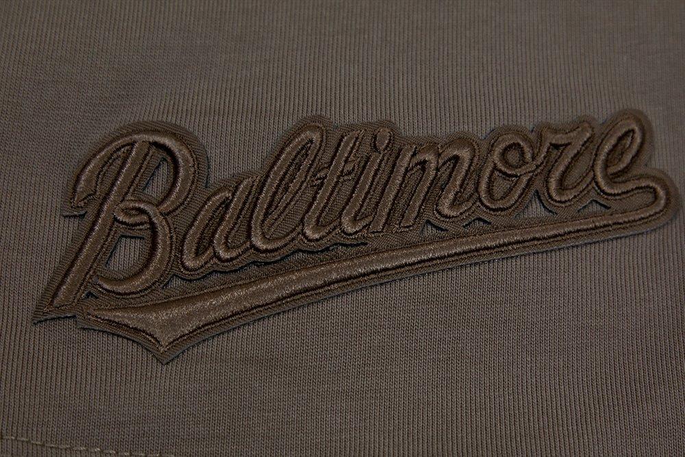 Pro Standard Men's MLB Baltimore Orioles Neutral Drop Shoulder Top - DK BROWN Thumbnail View 7