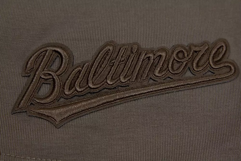 Pro Standard Men's MLB Baltimore Orioles Neutral Drop Shoulder Top - DK BROWN