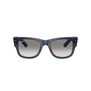 Ray-Ban Mega Wayfarer Clear Gradient Grey Sunglasses &ndash; Polished Transparent Dark Blue