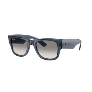Ray-Ban Mega Wayfarer Clear Gradient Grey Sunglasses &ndash; Polished Transparent Dark Blue