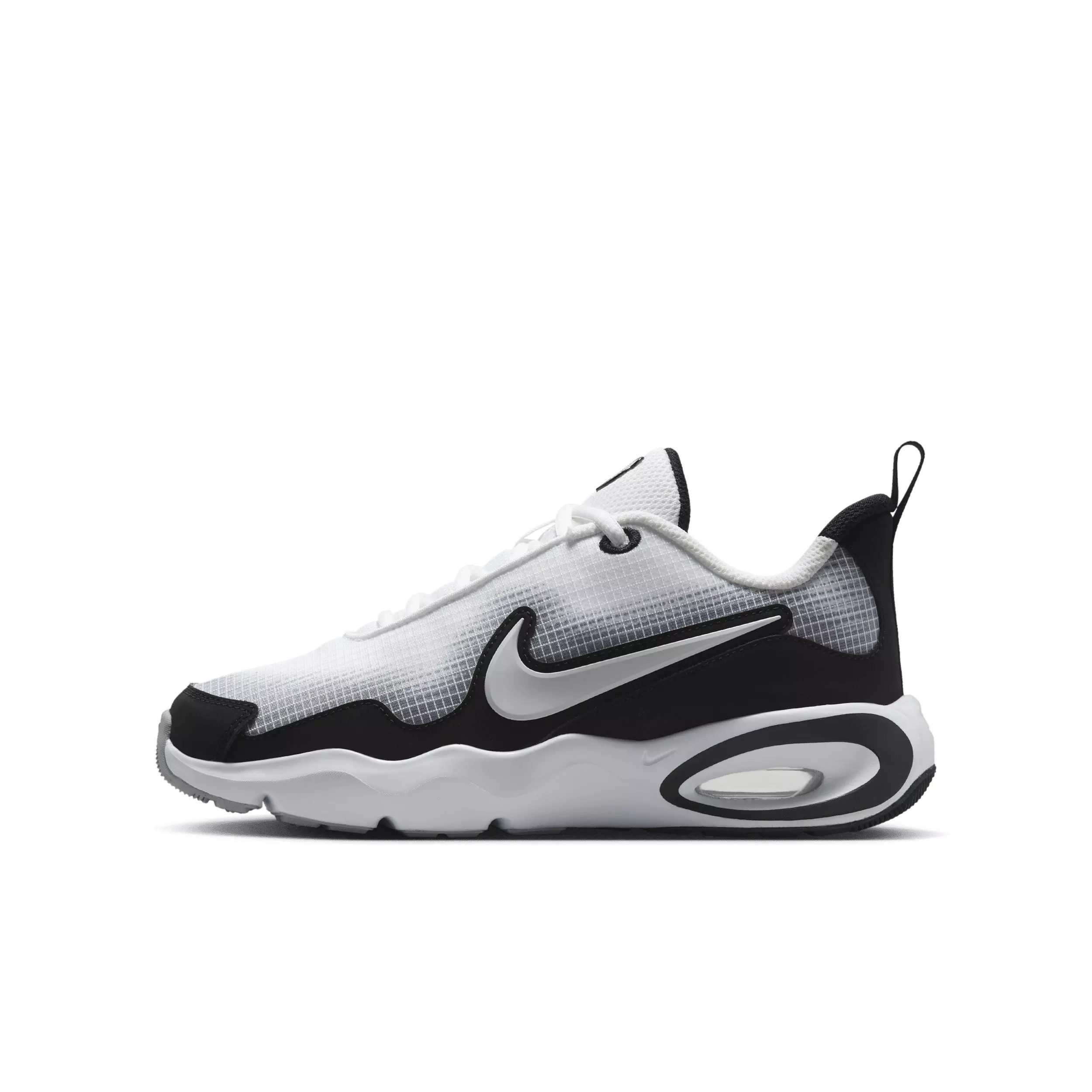 Nike Air Max Nova "White/Black/Wolf Grey/White" Grade School Boys' Shoe - WHITE/BLACK/GREY/WHITE
