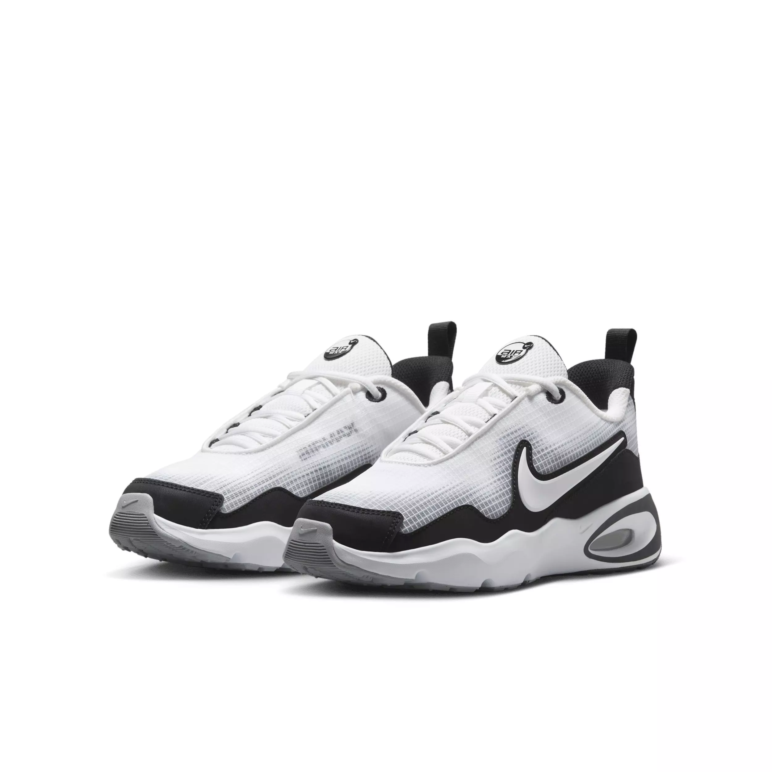 Nike Air Max Nova "White/Black/Wolf Grey/White" Grade School Boys' Shoe - WHITE/BLACK/GREY/WHITE