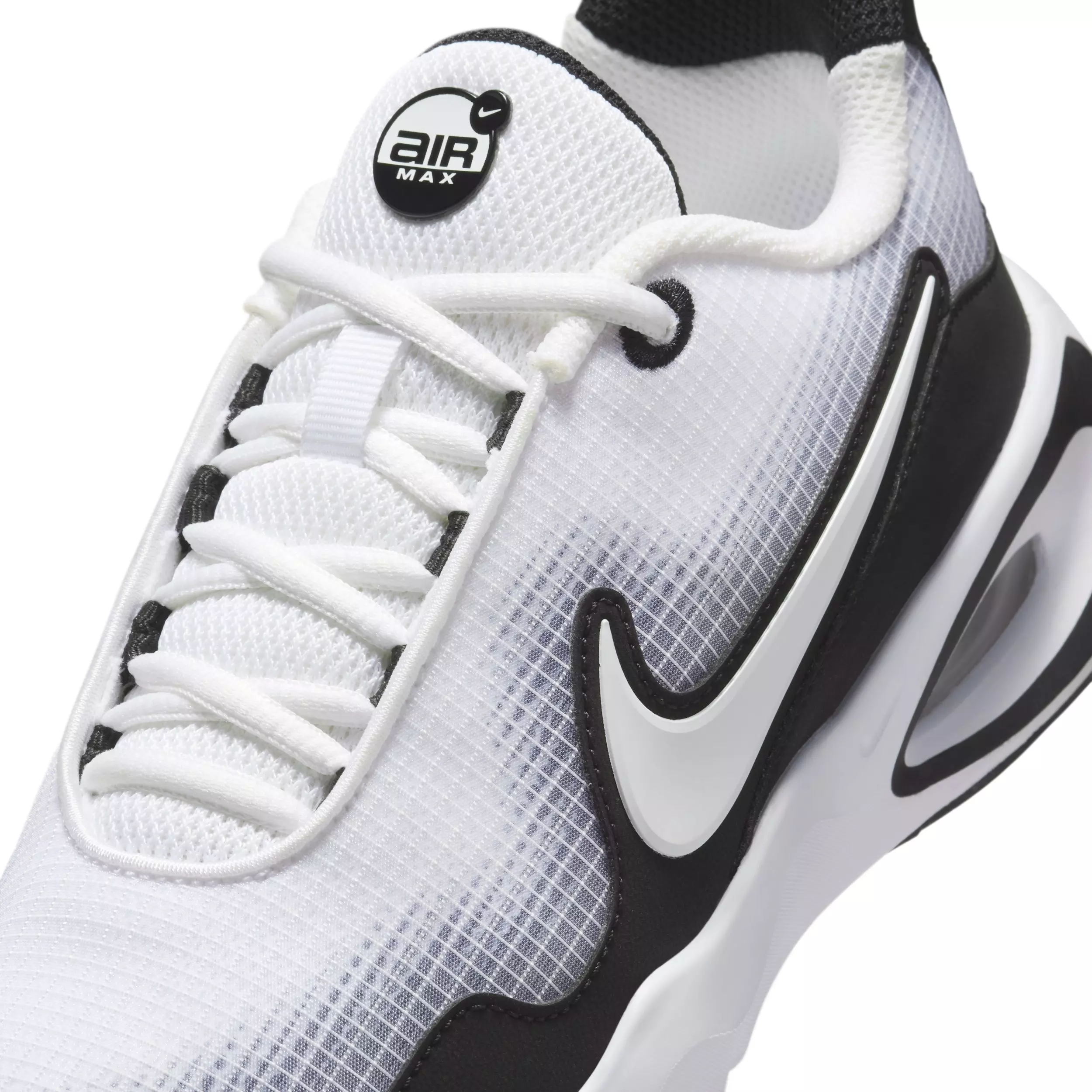 Nike Air Max Nova "White/Black/Wolf Grey/White" Grade School Boys' Shoe - WHITE/BLACK/GREY/WHITE