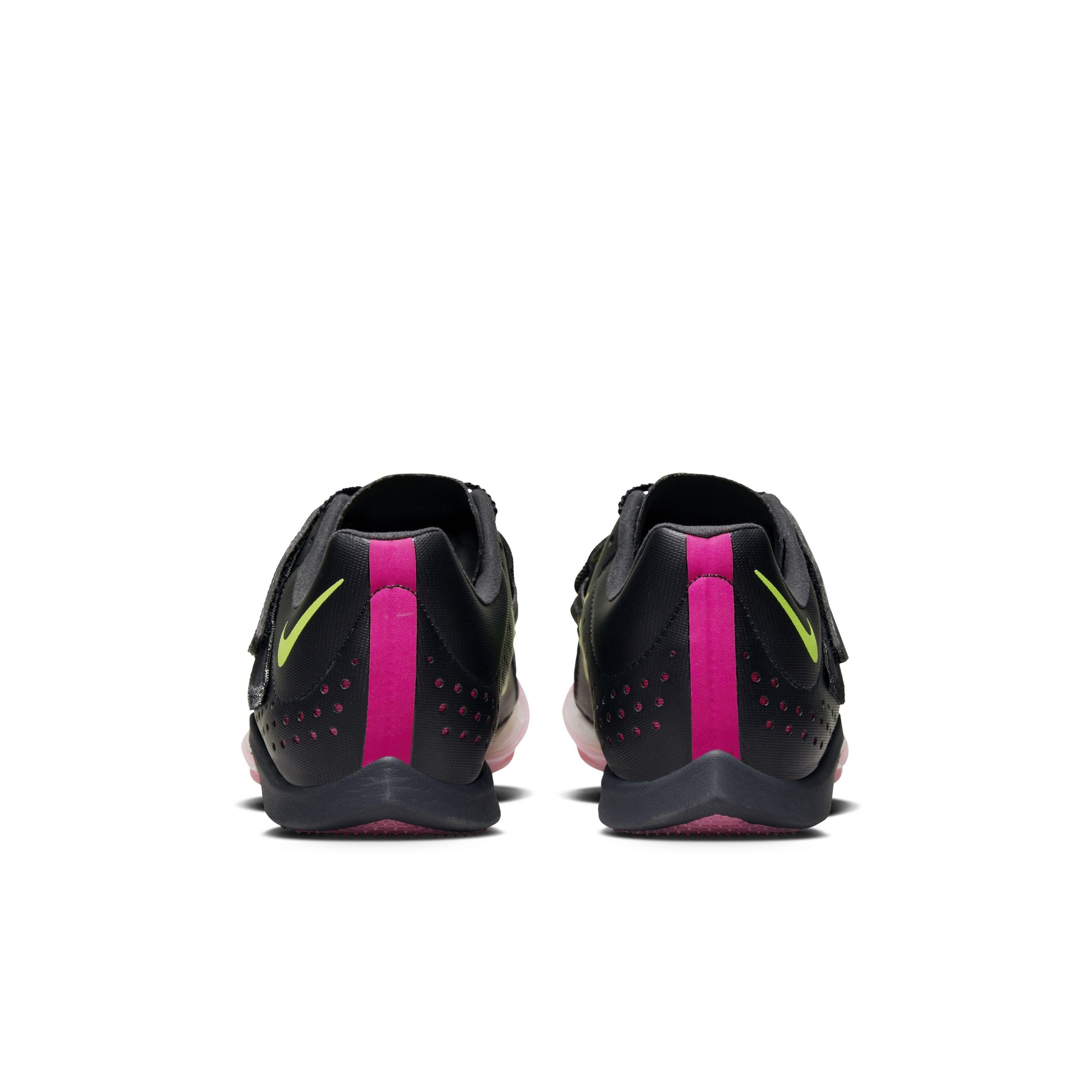 Nike Air Zoom LJ Elite "Black/Light Green" Men's Track Spike - BLACK/LT GREEN Thumbnail View 5