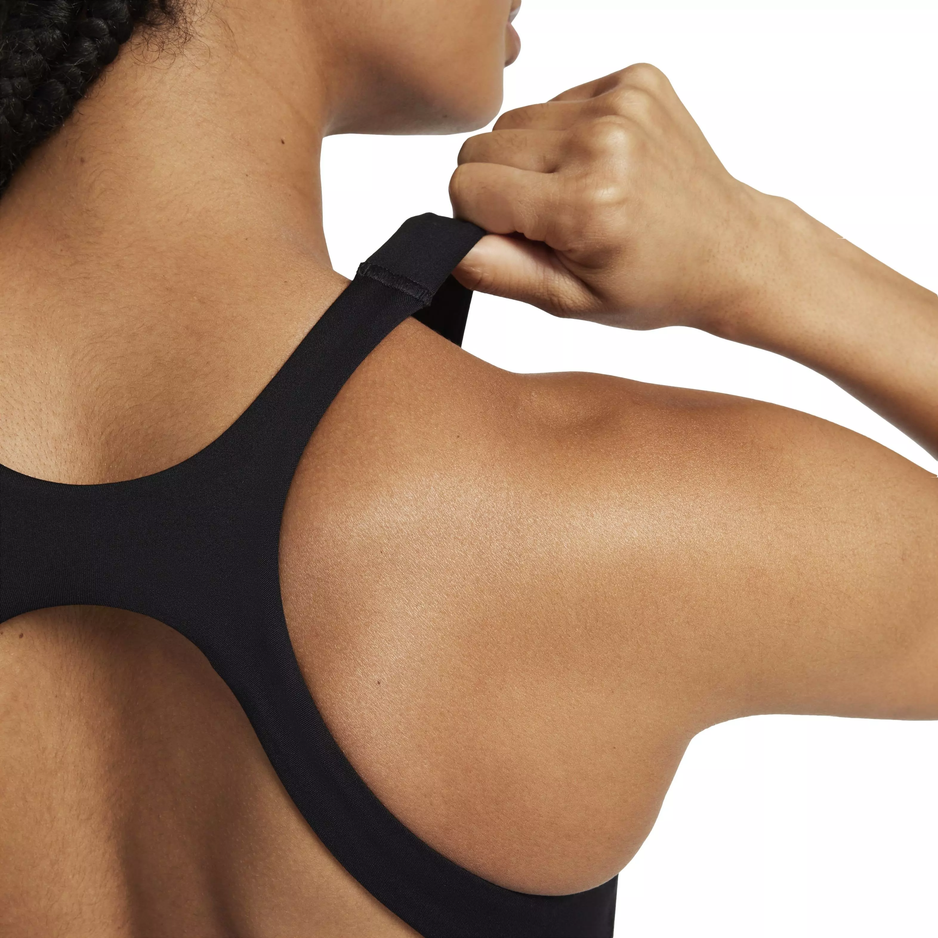 Nike Women's One Medium-Support Lightly Lined Sports Bra - BLACK