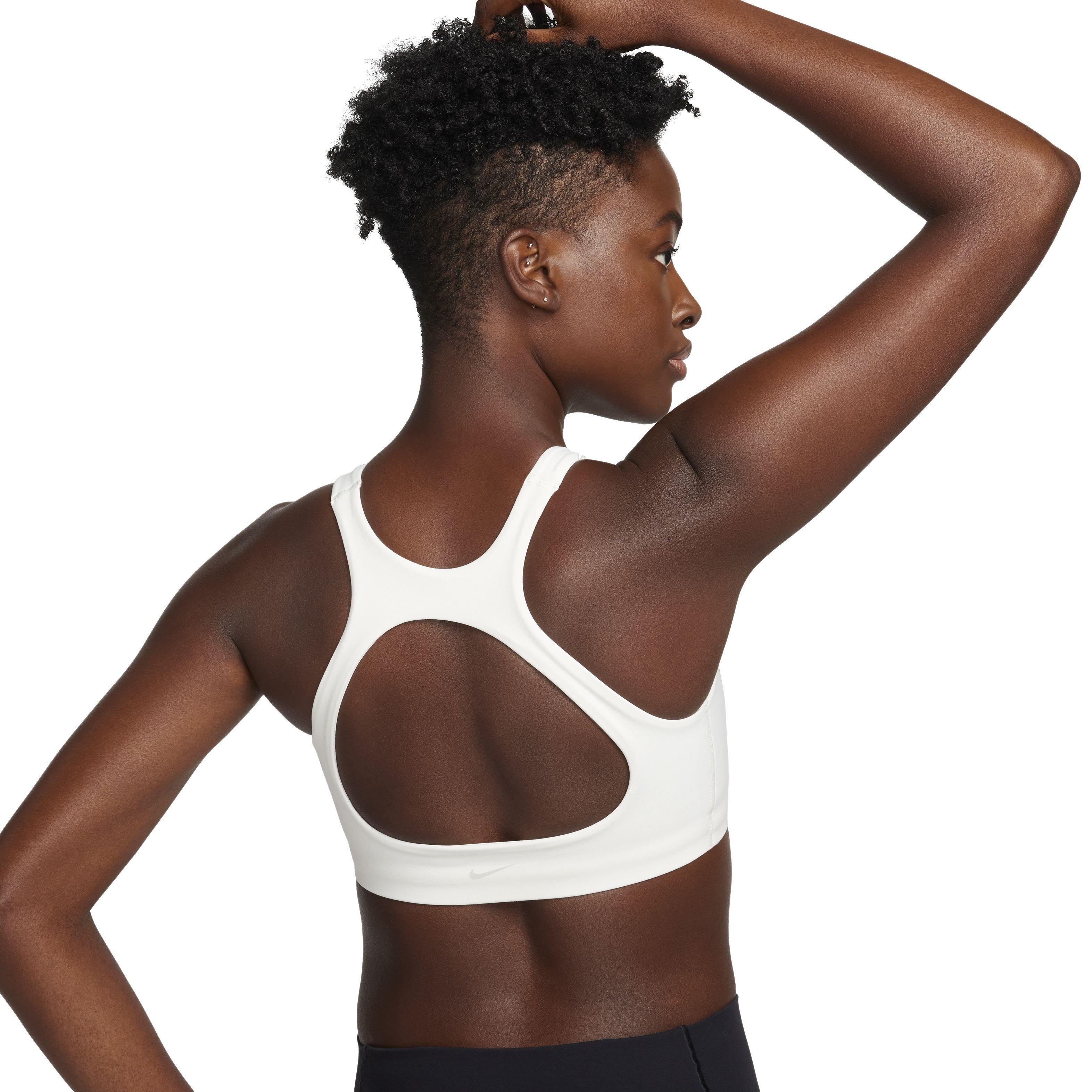 Nike Women's One Medium-Support Lightly Lined Sports Bra - WHITE Thumbnail View 2