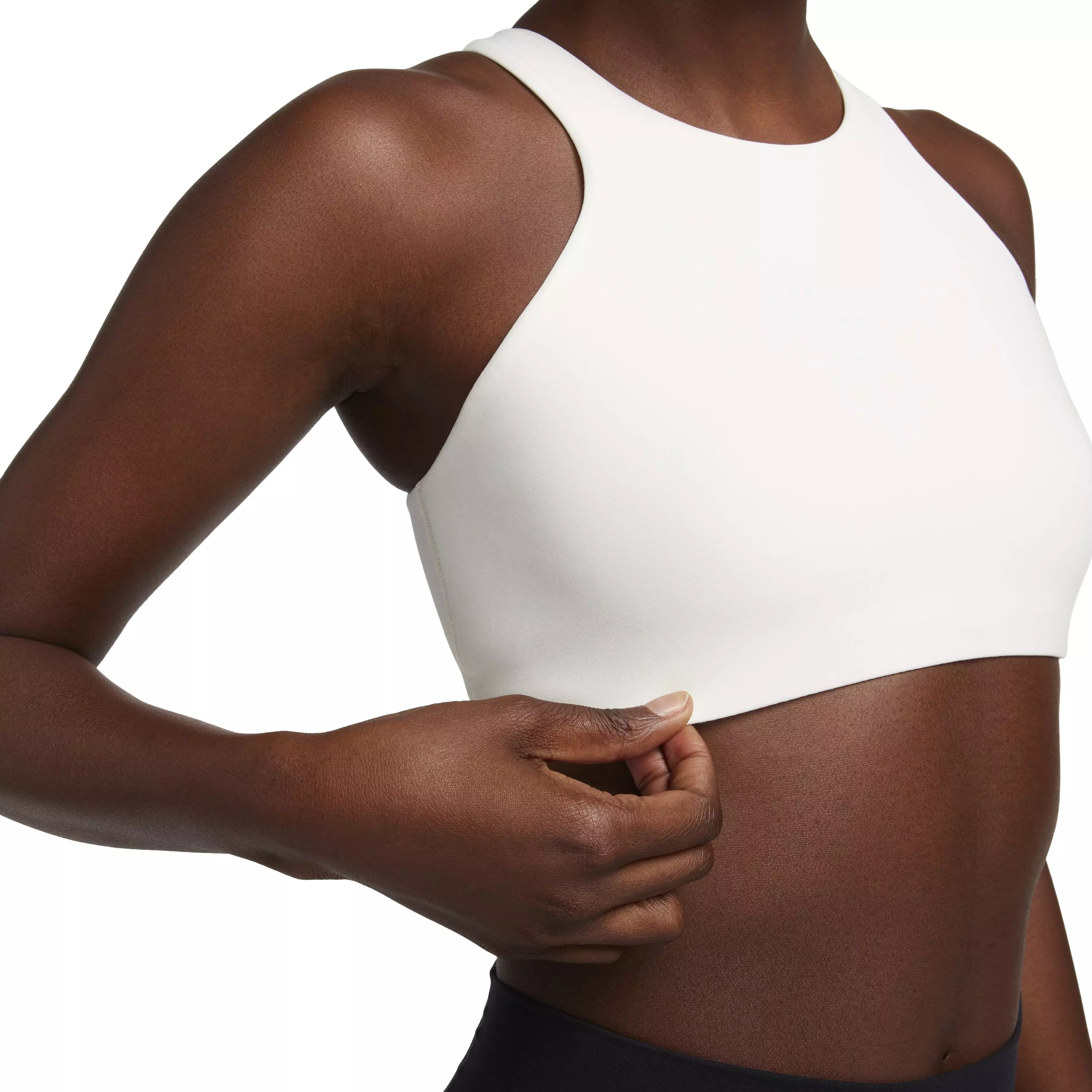 Nike Women's One Medium-Support Lightly Lined Sports Bra - WHITE