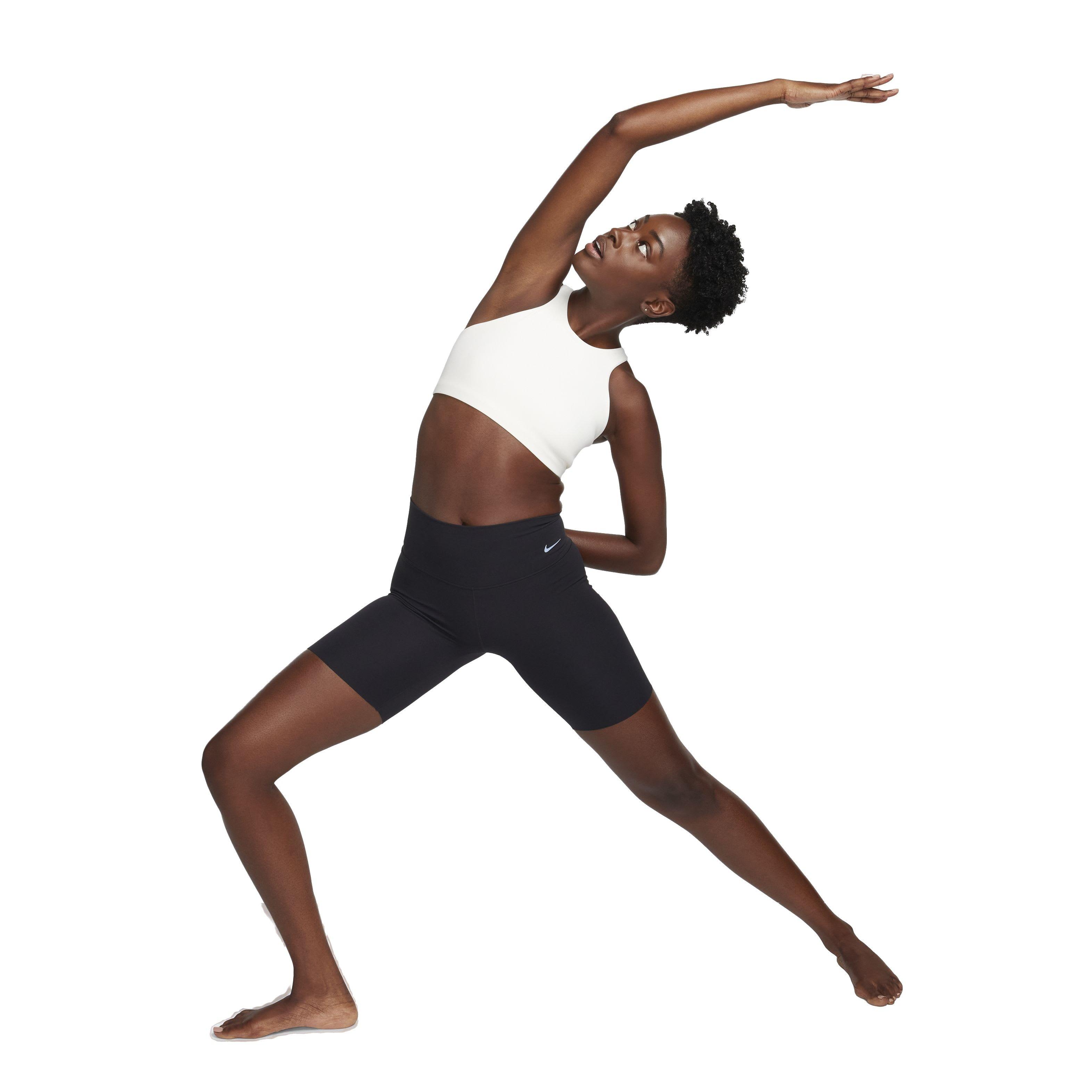 Nike Women's One Medium-Support Lightly Lined Sports Bra - WHITE Thumbnail View 6