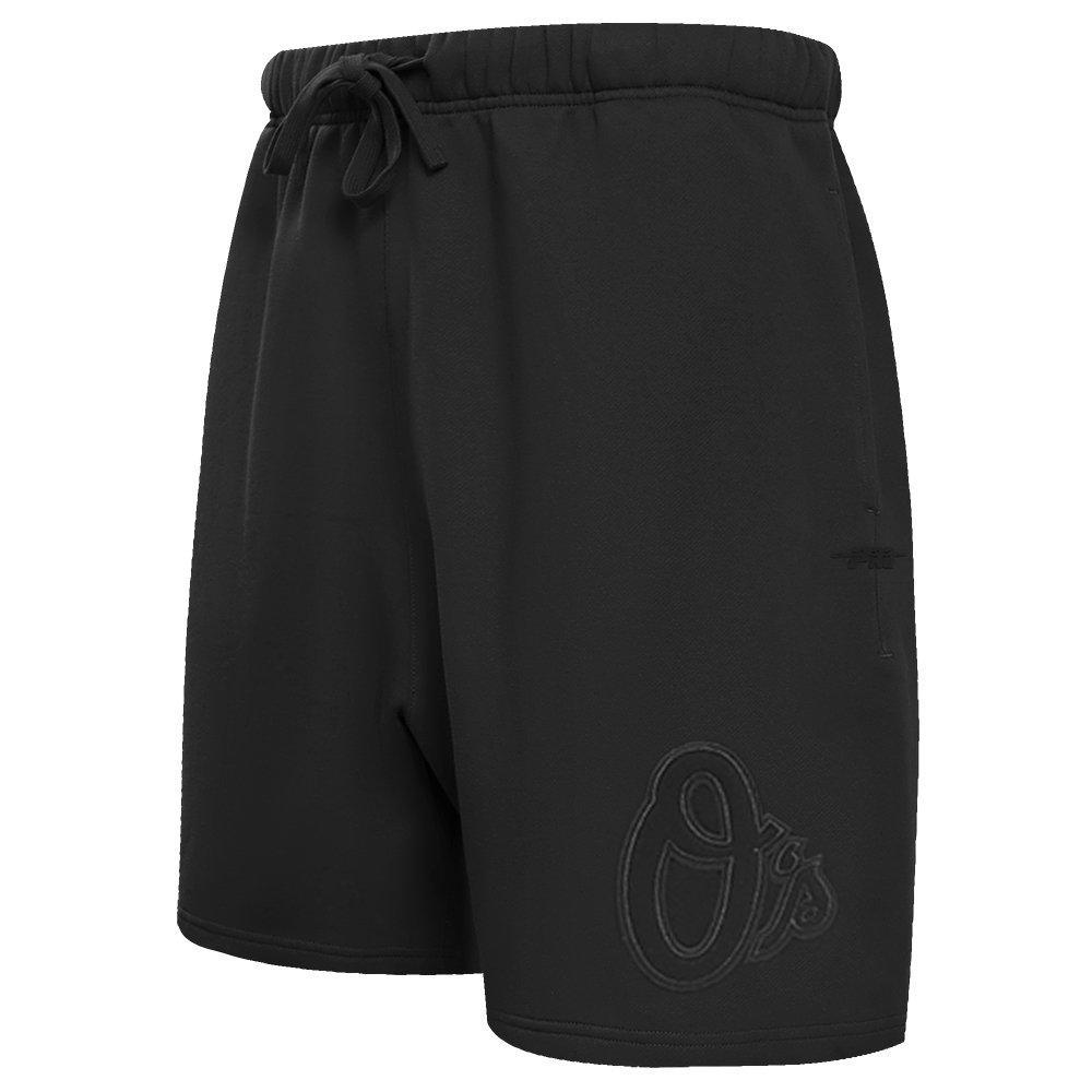 Pro Standard Men's MLB Baltimore Orioles Neutral Fleece Short - BLACK Thumbnail View 3