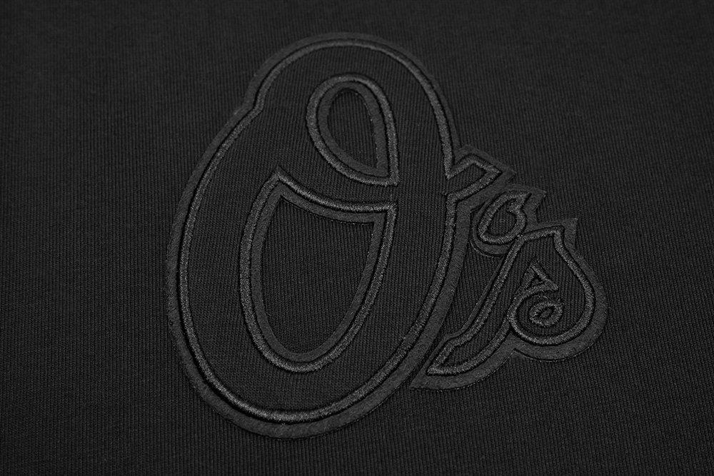 Pro Standard Men's MLB Baltimore Orioles Neutral Fleece Short - BLACK Thumbnail View 6