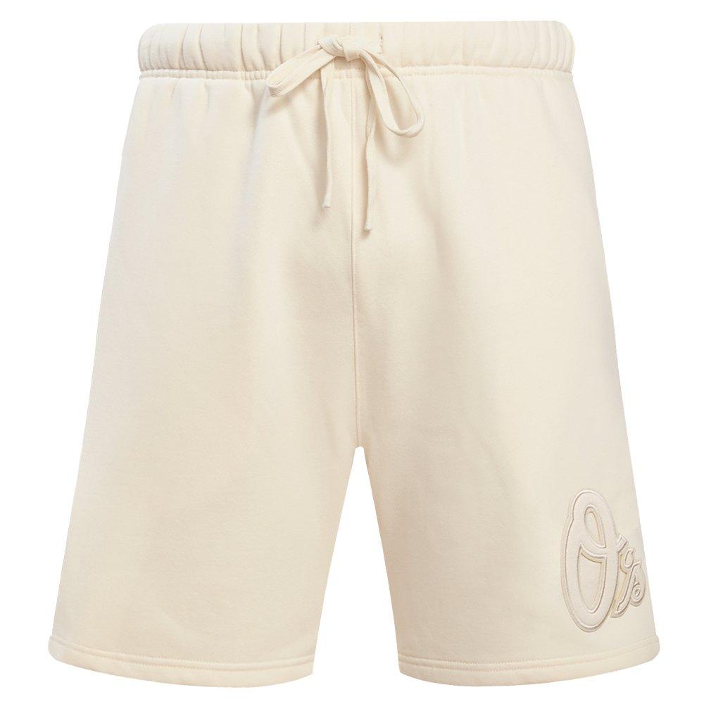 Pro Standard Men's MLB Baltimore Orioles Neutral Fleece Short - CREAM Thumbnail View 1