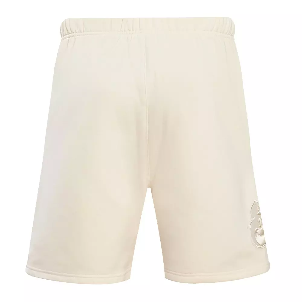 Pro Standard Men's MLB Baltimore Orioles Neutral Fleece Short - CREAM