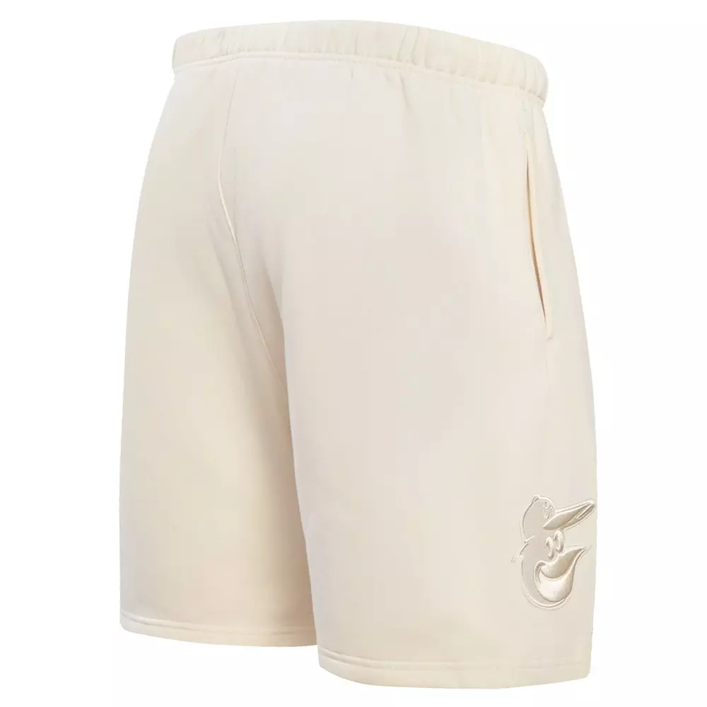 Pro Standard Men's MLB Baltimore Orioles Neutral Fleece Short - CREAM