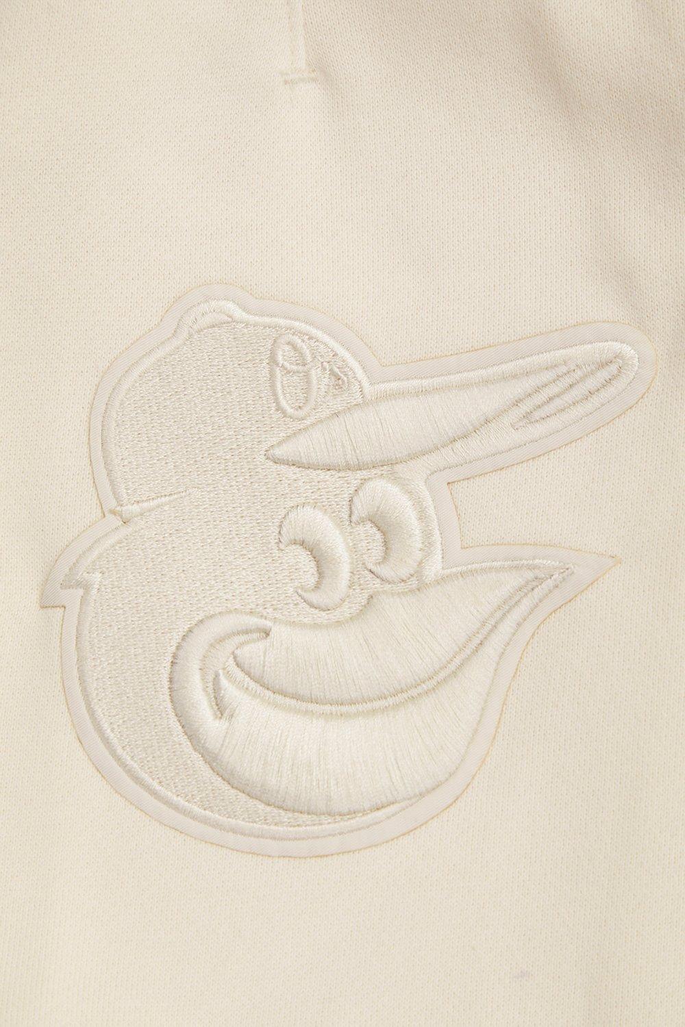 Pro Standard Men's MLB Baltimore Orioles Neutral Fleece Short - CREAM Thumbnail View 5