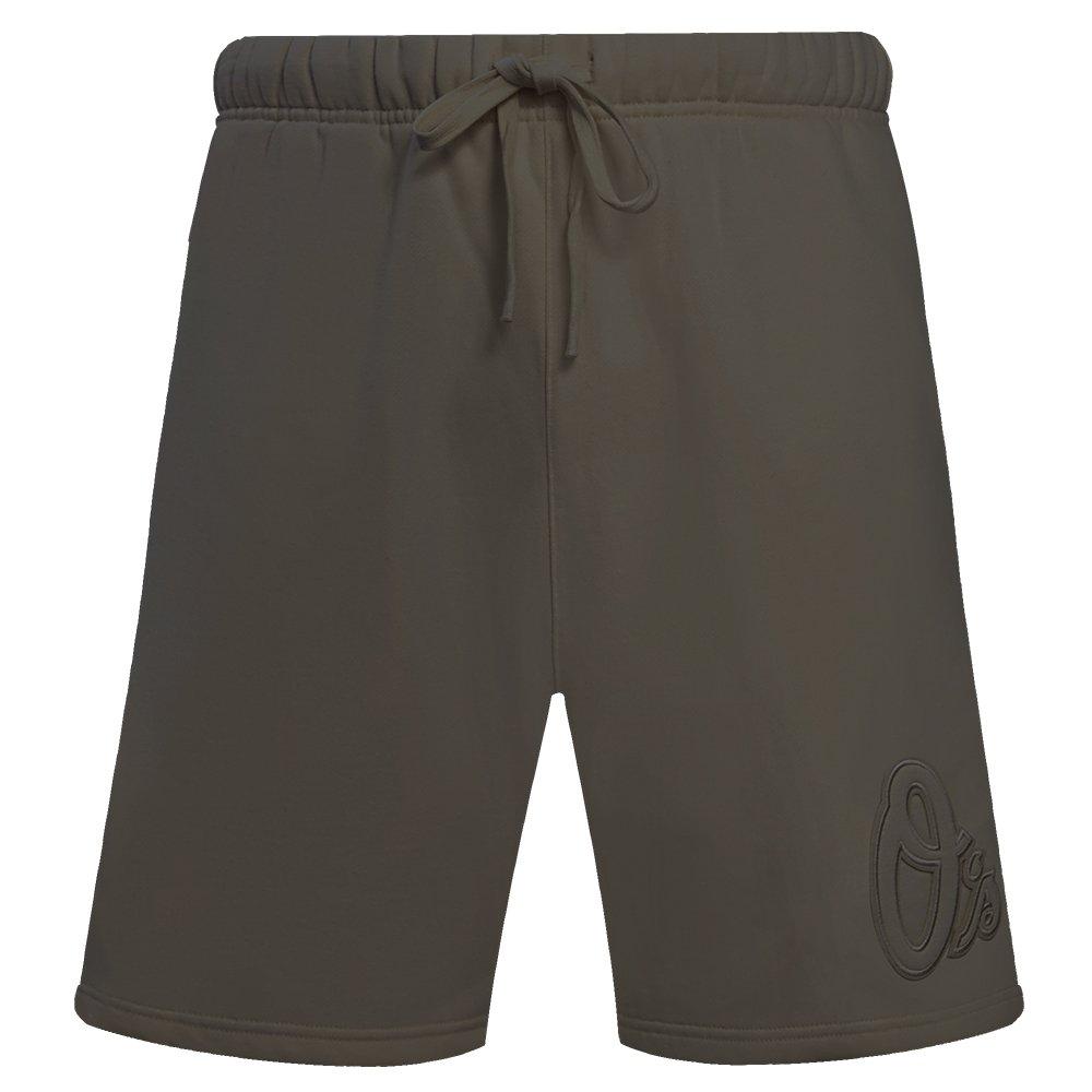 Pro Standard Men's MLB Baltimore Orioles Neutral Fleece Short - DK BROWN Thumbnail View 1