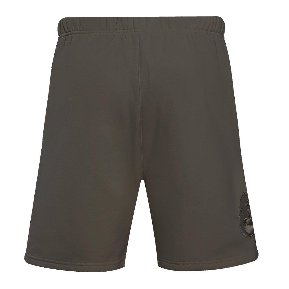 Pro Standard Men's MLB Baltimore Orioles Neutral Fleece Short - DK BROWN Thumbnail View 2