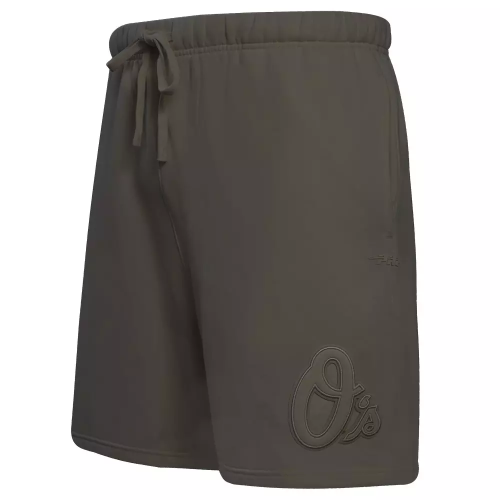 Pro Standard Men's MLB Baltimore Orioles Neutral Fleece Short - DK BROWN