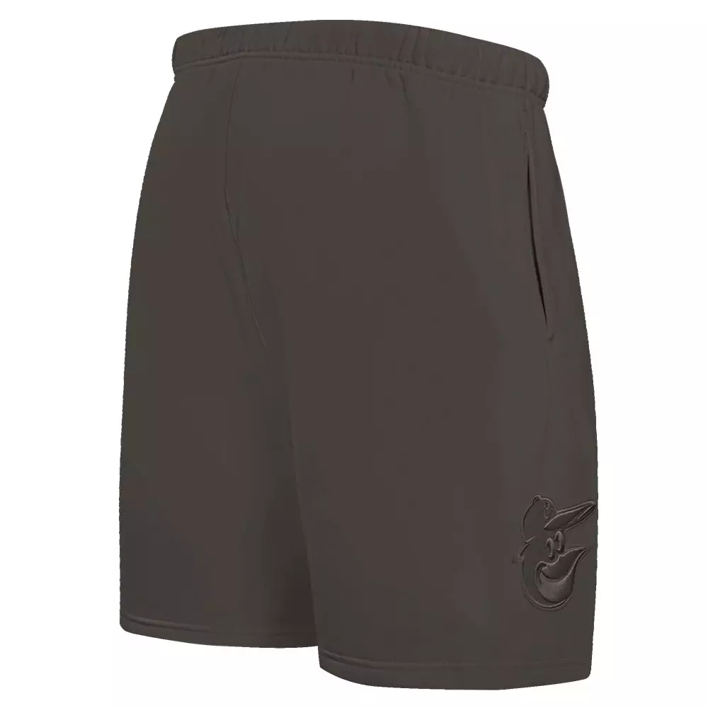 Pro Standard Men's MLB Baltimore Orioles Neutral Fleece Short - DK BROWN