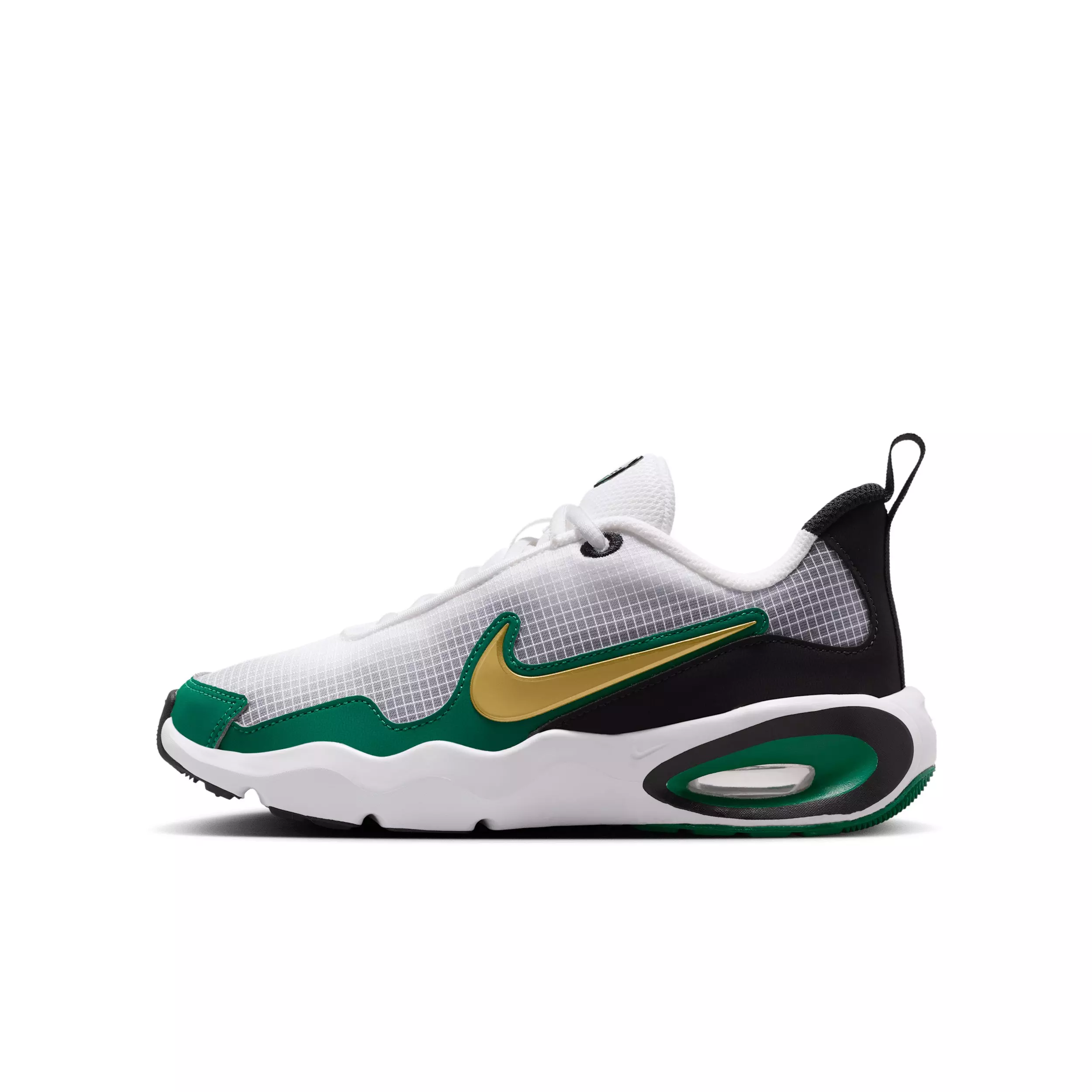 Nike Air Max Nova "White/Malachite/Black/Metallic Gold" Grade School Boys' Shoe - WHITE/MALACHITE/BLACK/GOLD