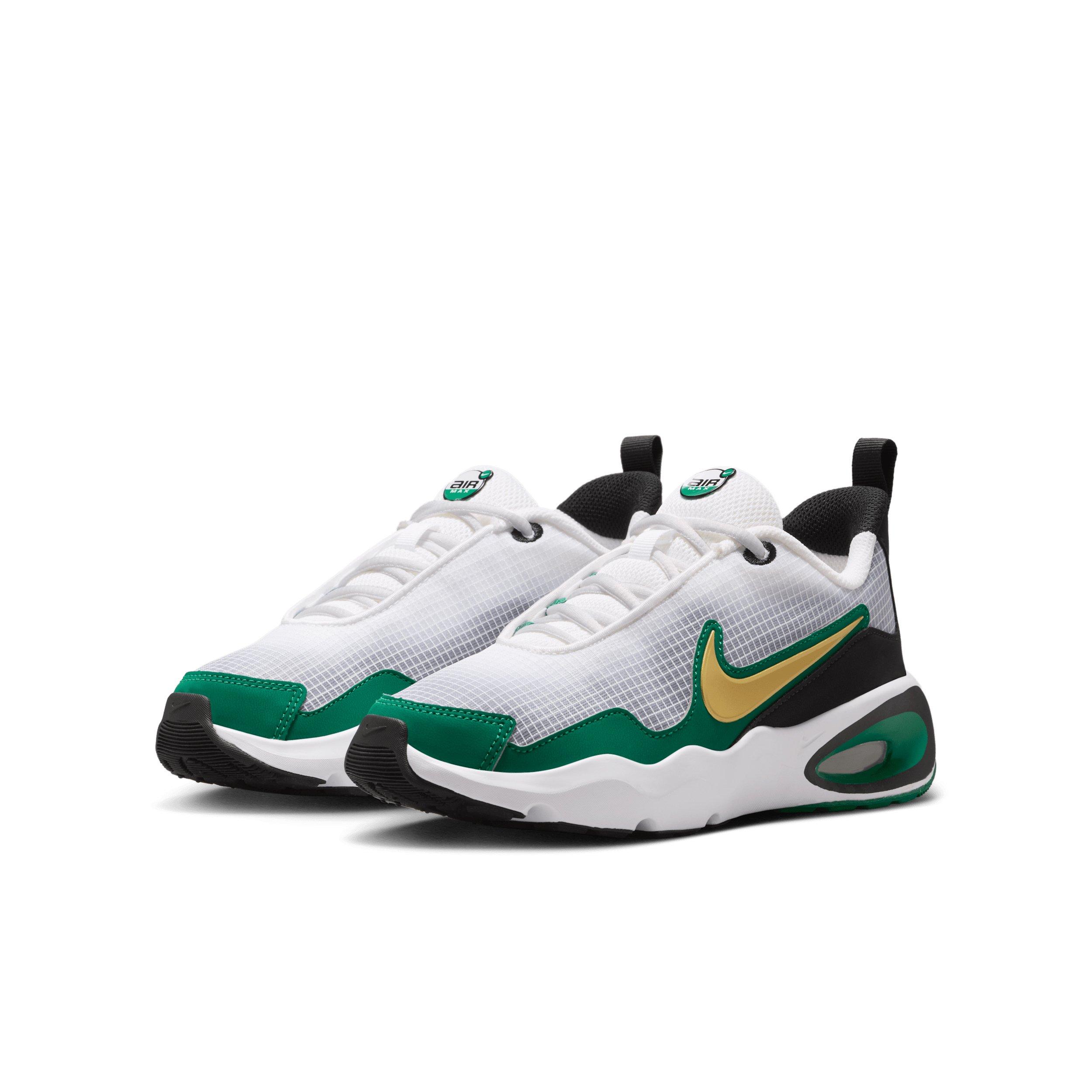 Nike Air Max Nova "White/Malachite/Black/Metallic Gold" Grade School Boys' Shoe - WHITE/MALACHITE/BLACK/GOLD
