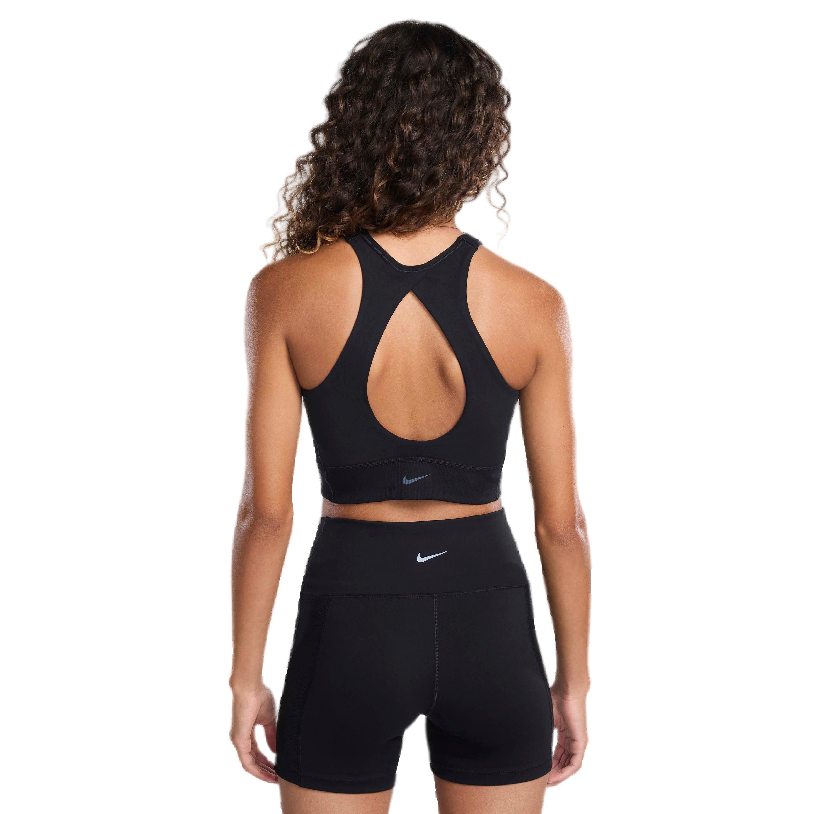 Nike Women's One Twist Light-Support Lightly Lined High-Neck Sports Bra - BLACK Thumbnail View 2