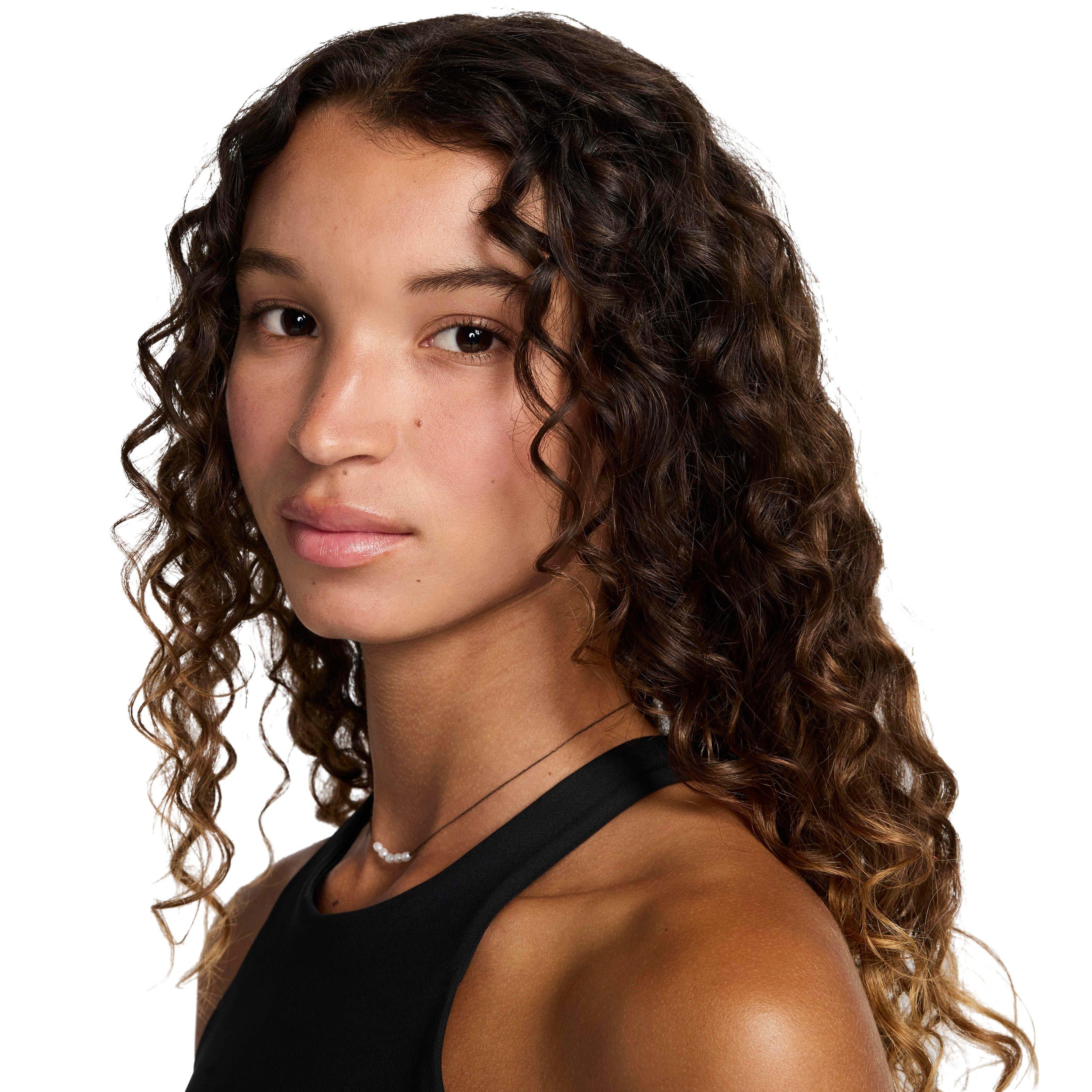 Nike Women's One Twist Light-Support Lightly Lined High-Neck Sports Bra - BLACK Thumbnail View 3