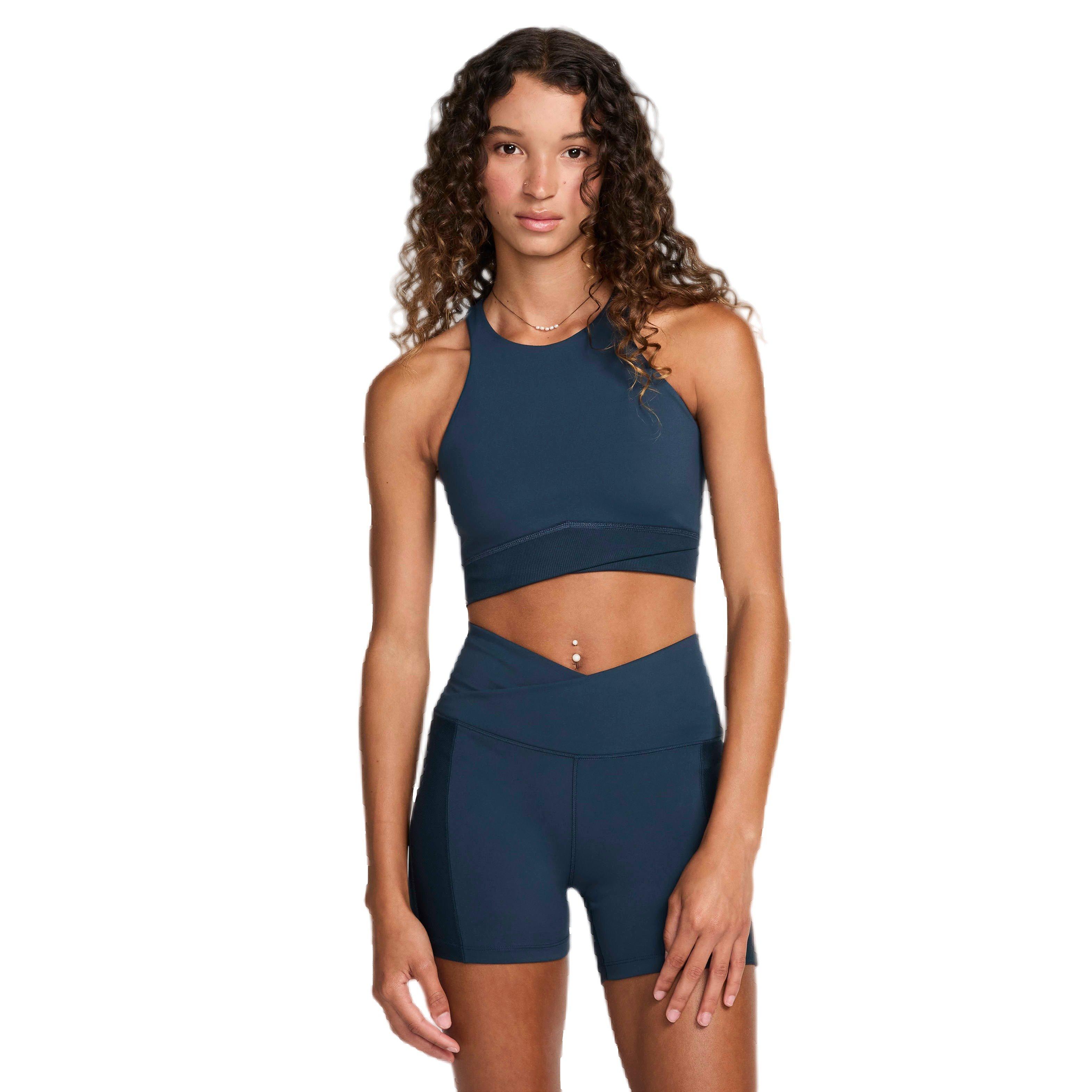 Nike Women's One Twist Light-Support Lightly Lined High-Neck Sports Bra - NAVY Thumbnail View 1