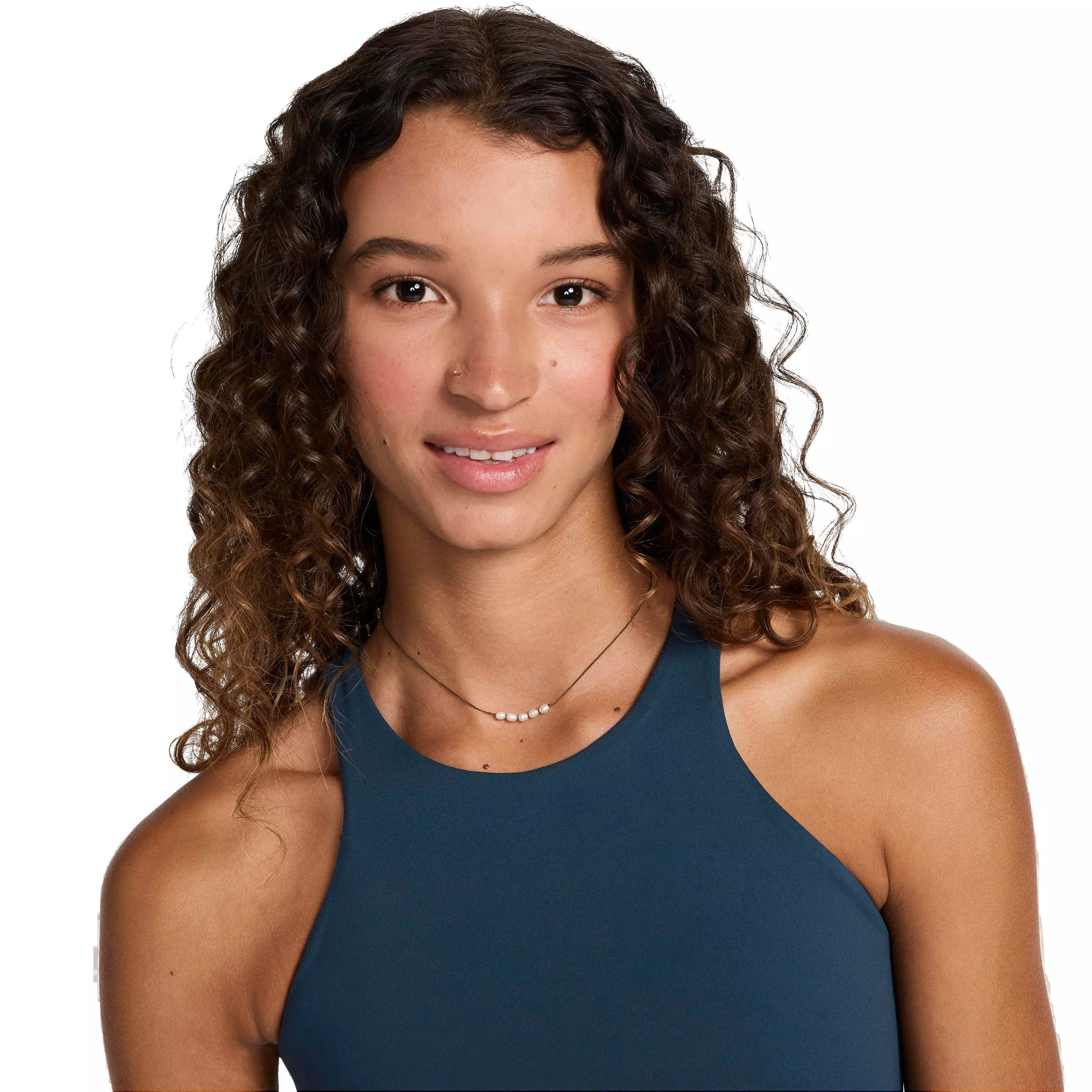 Nike Women's One Twist Light-Support Lightly Lined High-Neck Sports Bra - NAVY