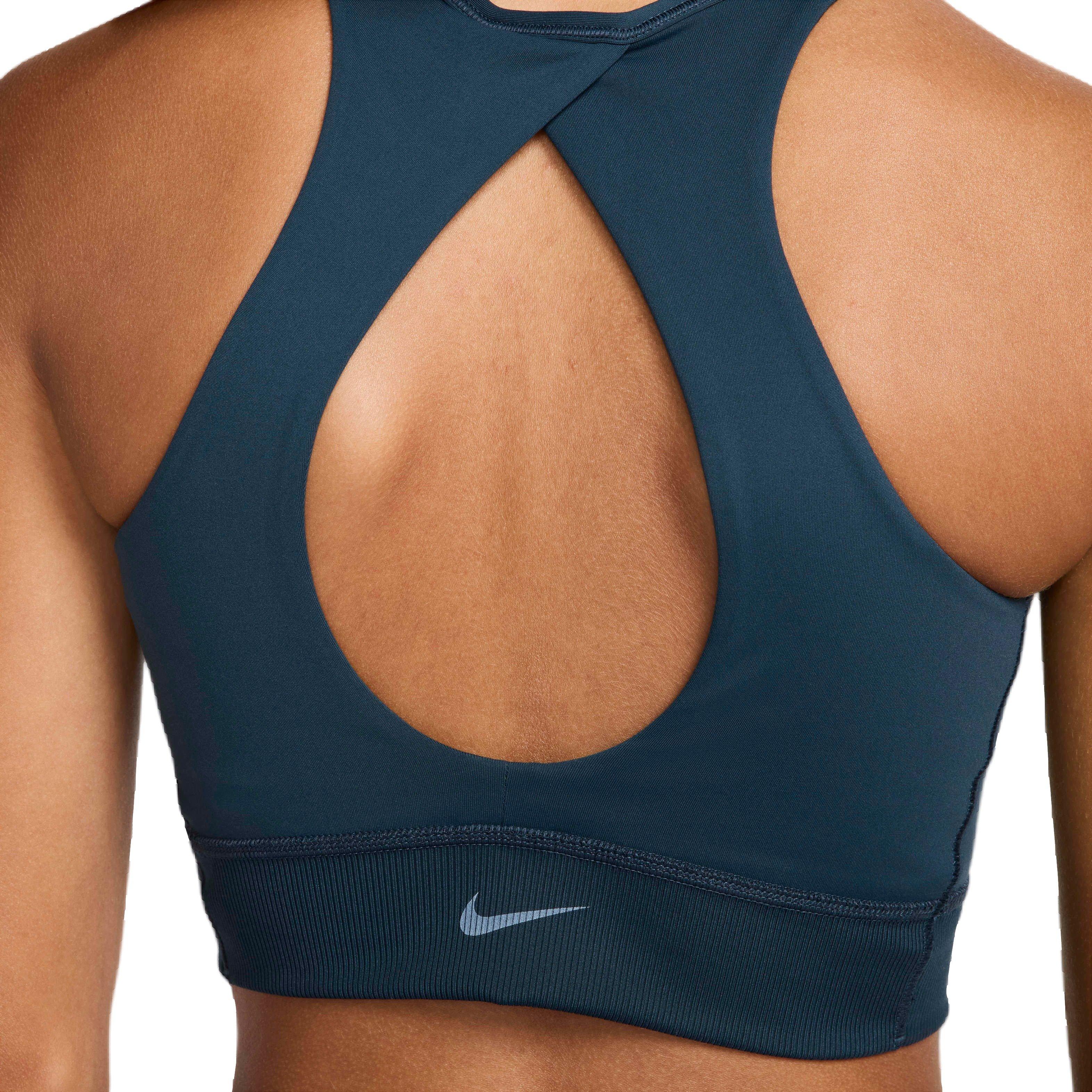 Nike Women's One Twist Light-Support Lightly Lined High-Neck Sports Bra - NAVY Thumbnail View 4