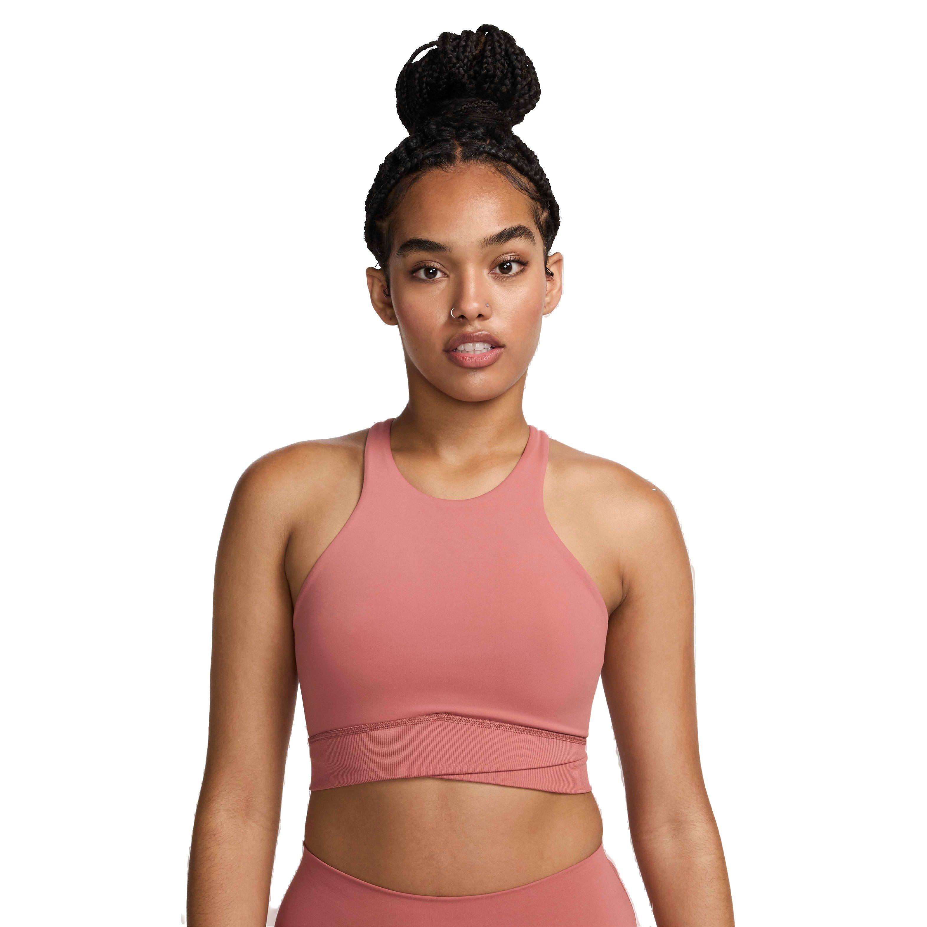 Nike Women's One Twist Light-Support Lightly Lined High-Neck Sports Bra - PINK Thumbnail View 1