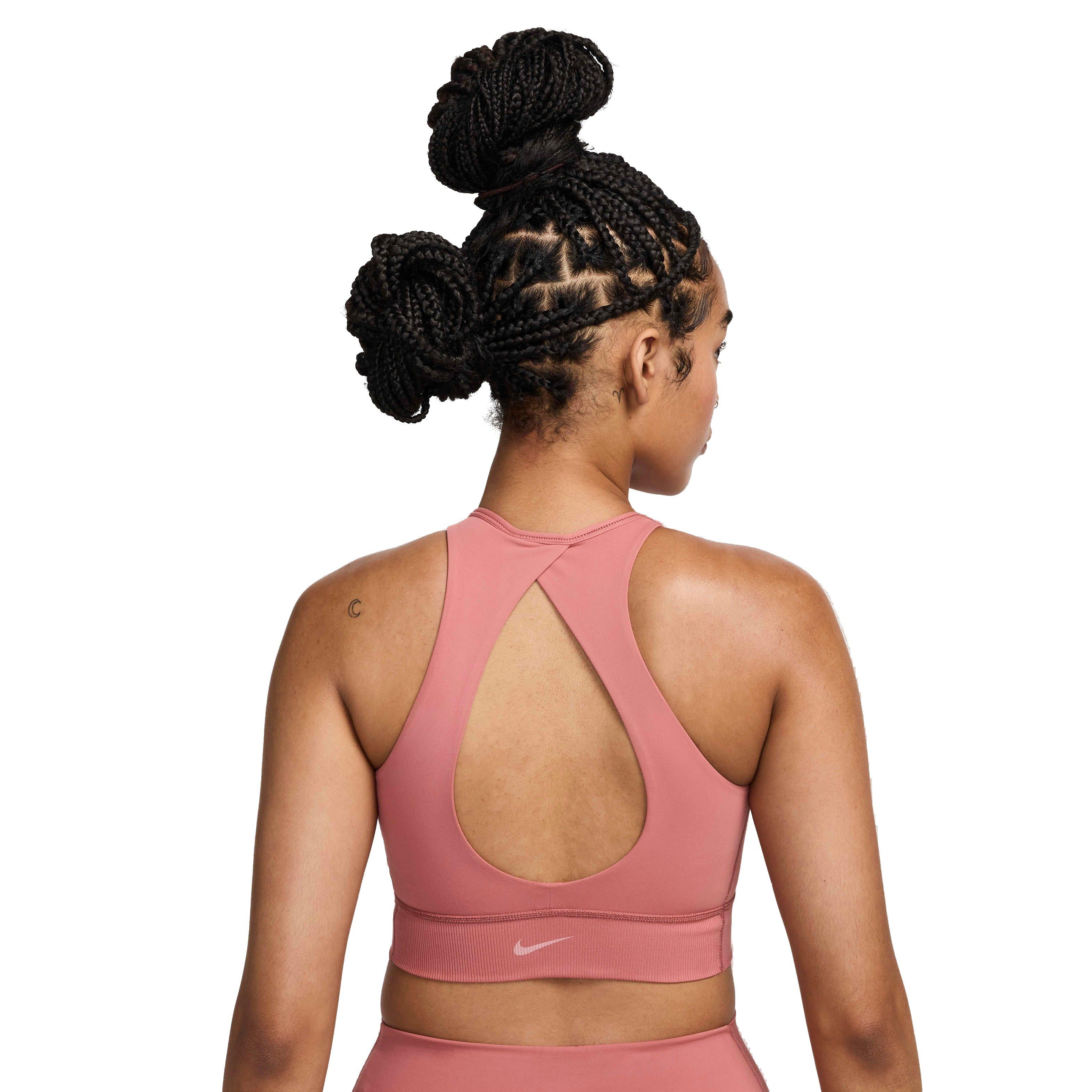 Nike Women's One Twist Light-Support Lightly Lined High-Neck Sports Bra - PINK Thumbnail View 2