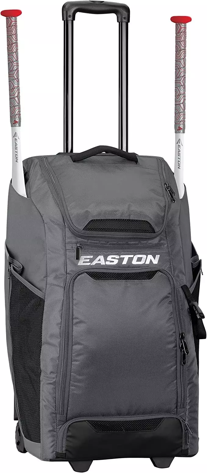 Easton Catcher's Wheeled Bag - Charcoal - CHARCOAL