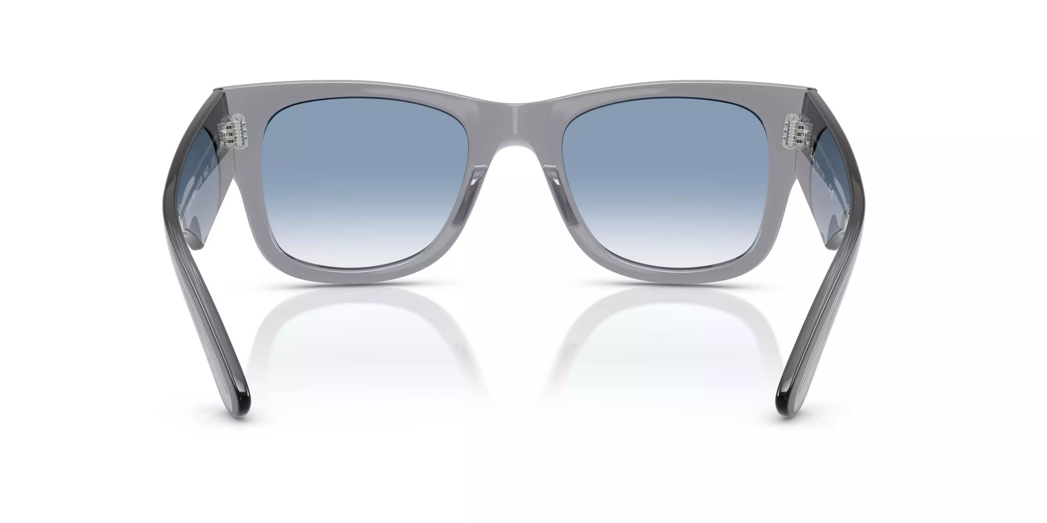 Ray-Ban Mega Wayfarer Clear Gradient Blue Sunglasses &ndash; Polished Transparent Grey - GREY/BLUE