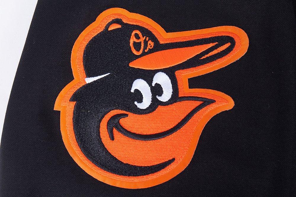 Pro Standard Men's MLB Baltimore Orioles Chenille Pullover Hoodie - BLACK Thumbnail View 5